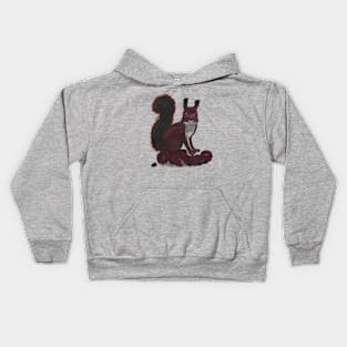 Squirrel with Nuts Kids Hoodie